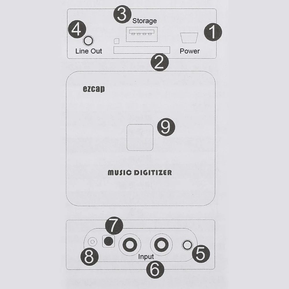 EZCAP 241 Music Digitizer Audio Collection Box Analog Audio to Digital Converter with 3.5mm Audio Interface EZCAP 241 Music Digitizer Audio Collection Box Analog Audio to Digital Converter with 3.5mm Audio Interface